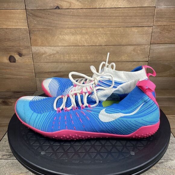 Nike Free Hyperfeel Cross Elite Athletic Shoe Sneaker Blue Pink Womens 7 - Picture 3 of 10